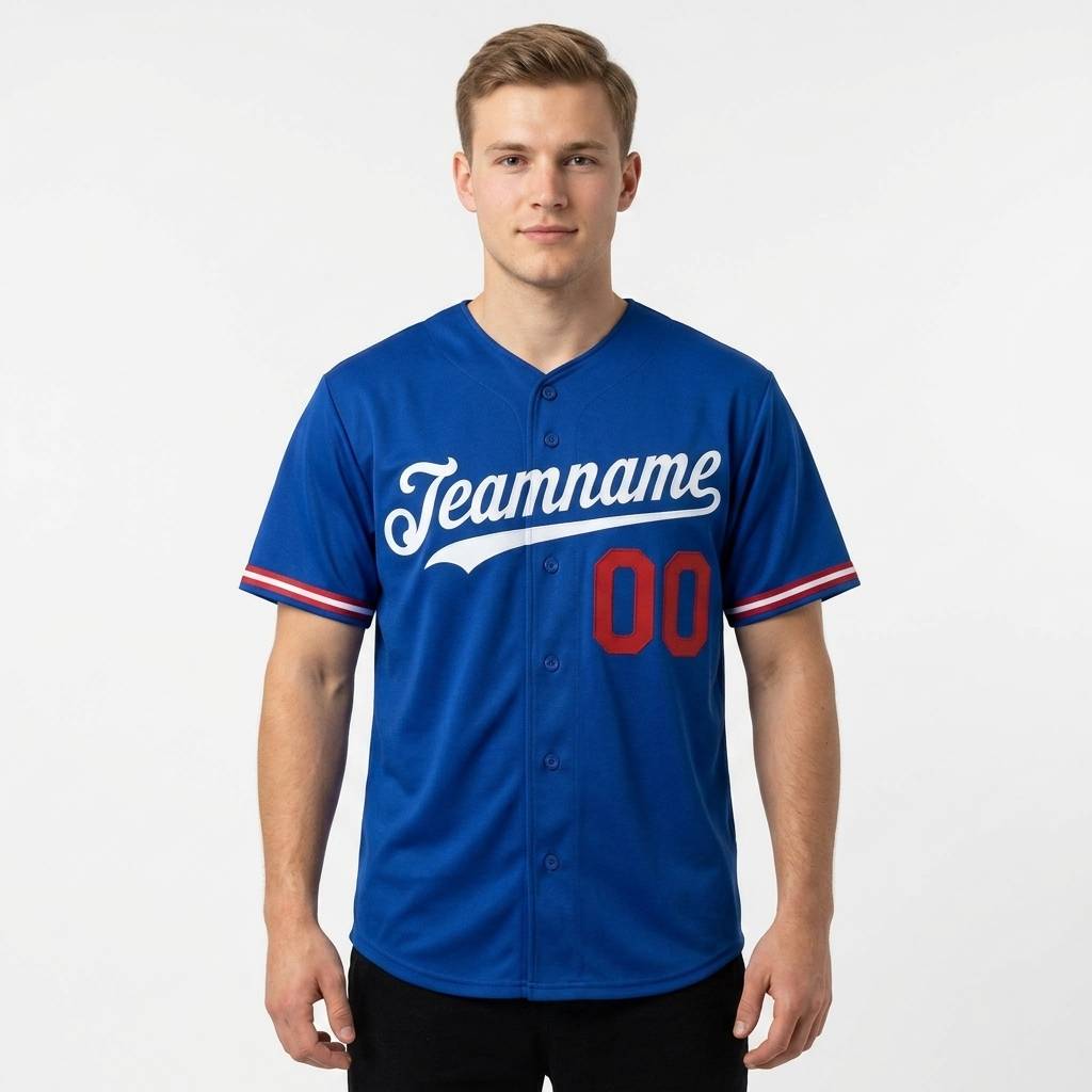 Custom Royal & White/Red Baseball Classic Jersey