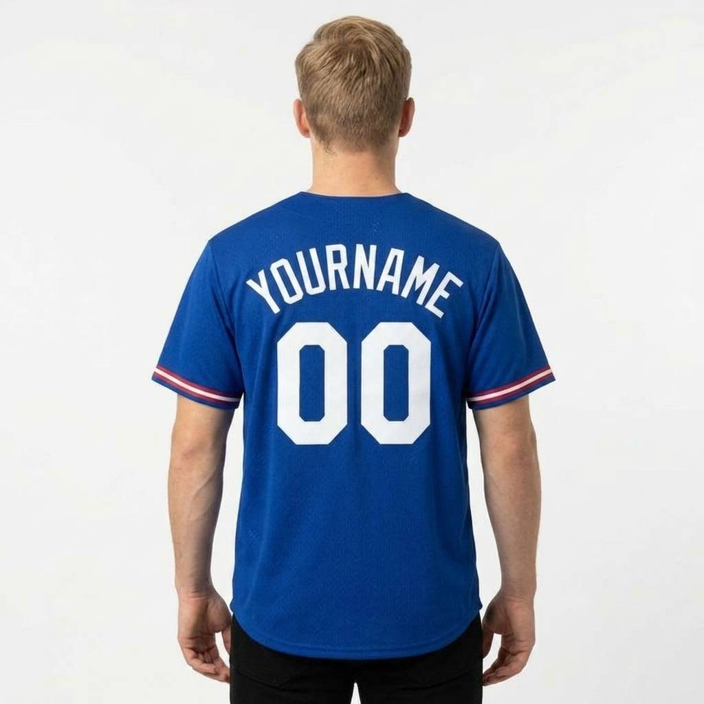 Custom Royal & White/Red Baseball Classic Jersey