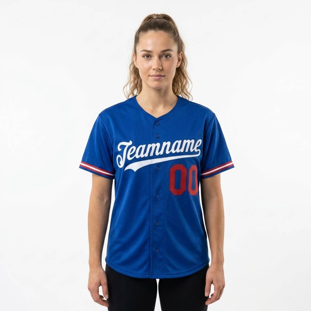 Custom Royal & White/Red Baseball Classic Jersey