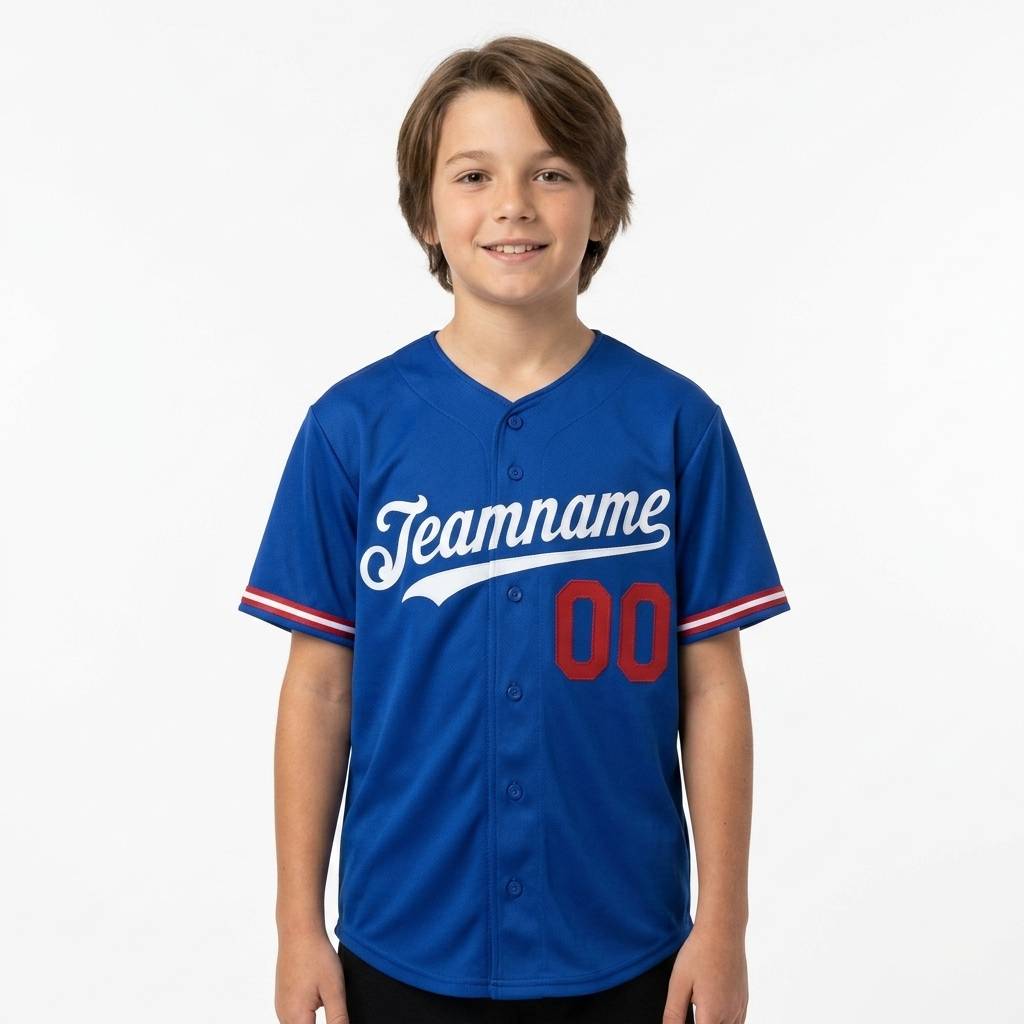 Custom Royal & White/Red Baseball Classic Jersey