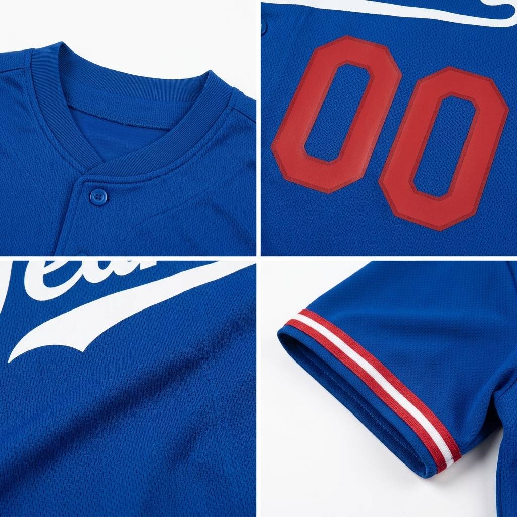 Custom Royal & White/Red Baseball Classic Jersey