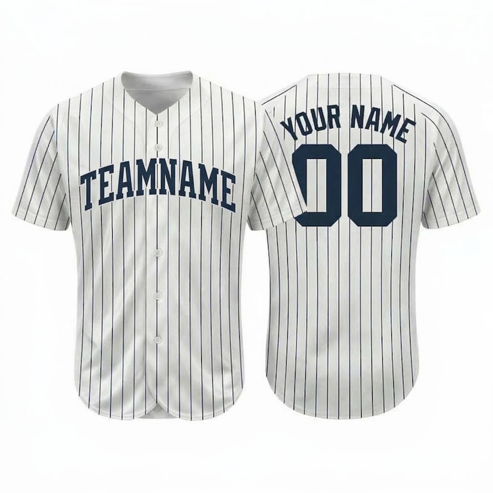 Custom White & Royal Blue Classic Fashion Baseball Jersey