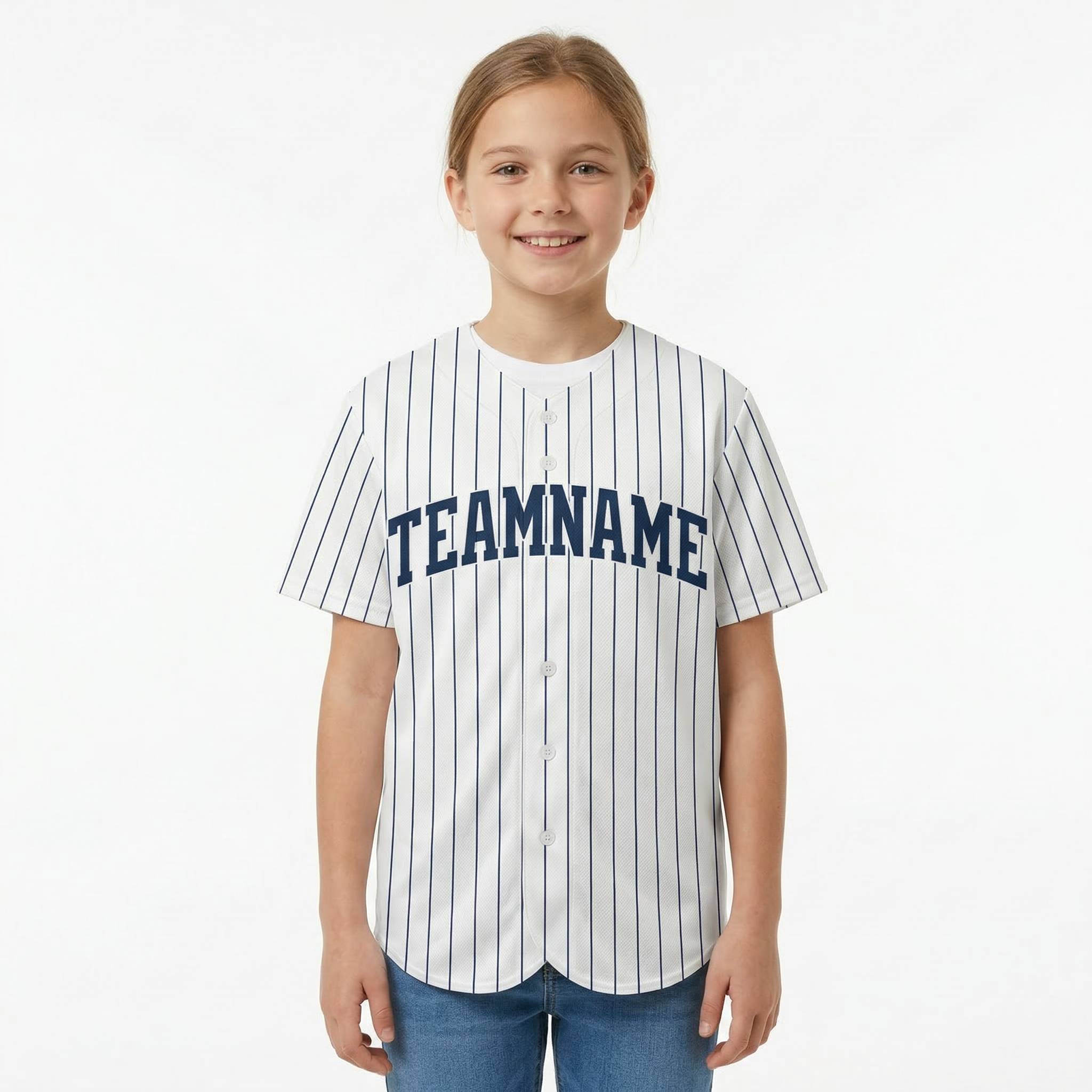 Custom White & Royal Blue Classic Fashion Baseball Jersey