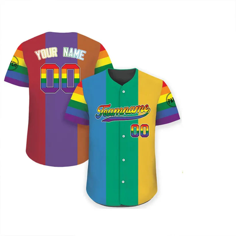 Personalized LGBT Team Baseball Jersey