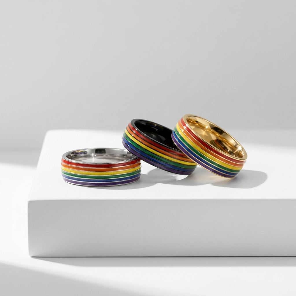 Titanium Rainbow Ring