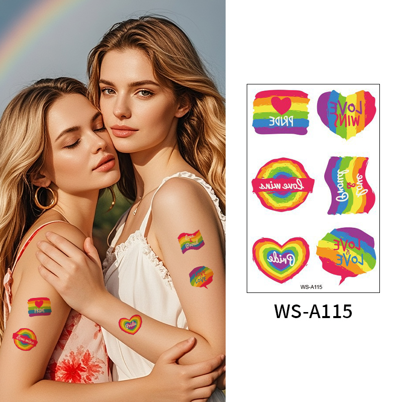 Love Loud LGBTQ+ Tattoo Pack