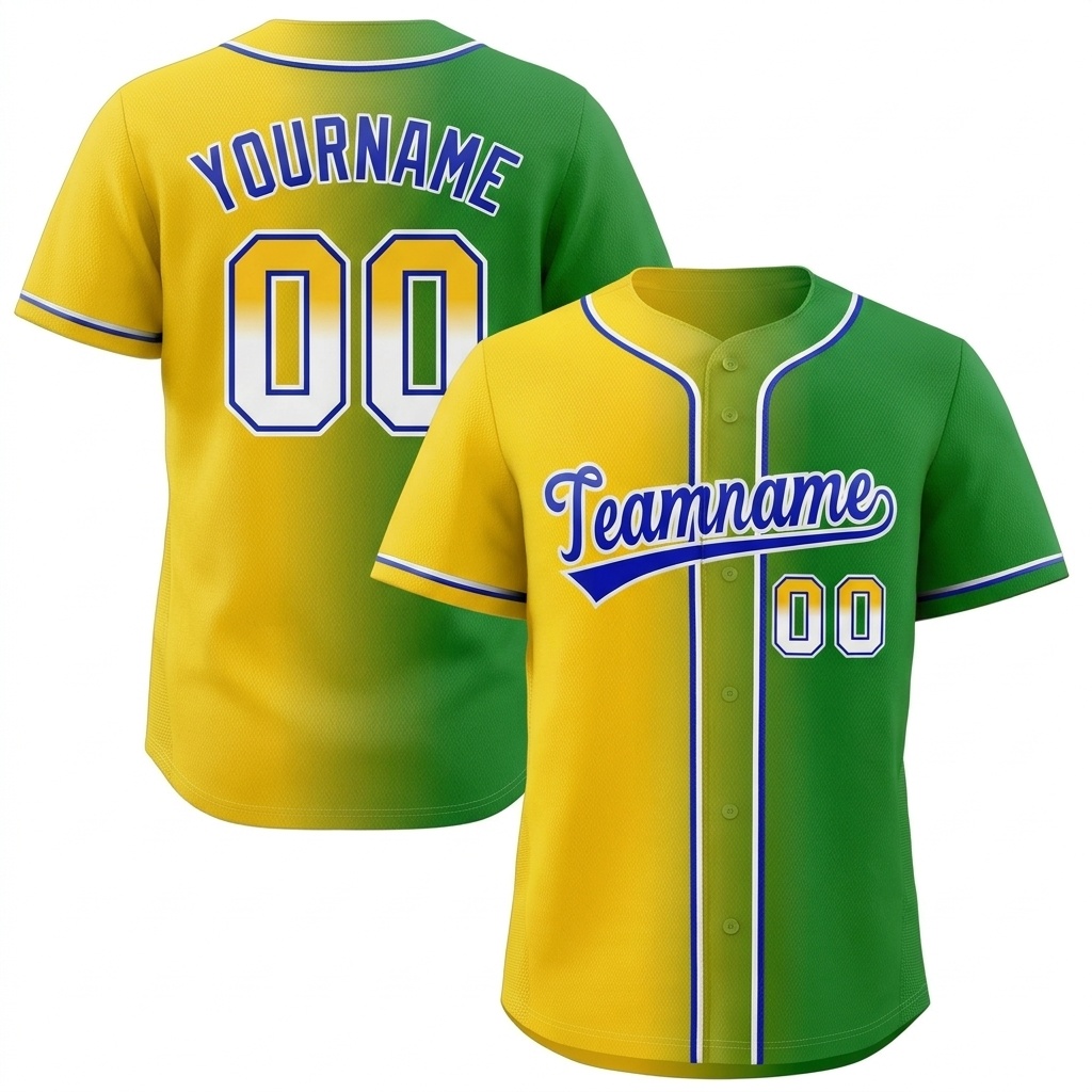 Custom White & Grey/Black Gradient Fashion Baseball Jersey