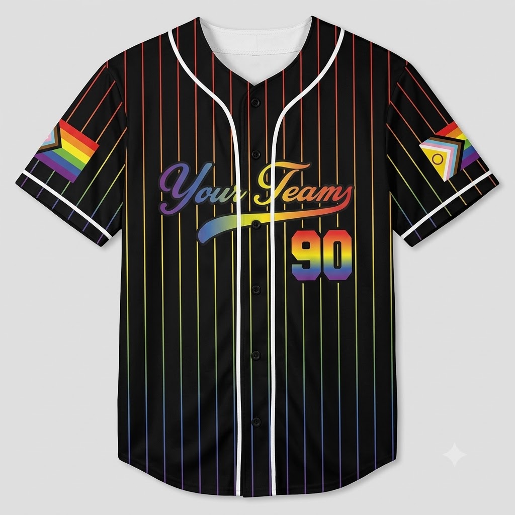 Customize Unisex Black Baseball Jersey