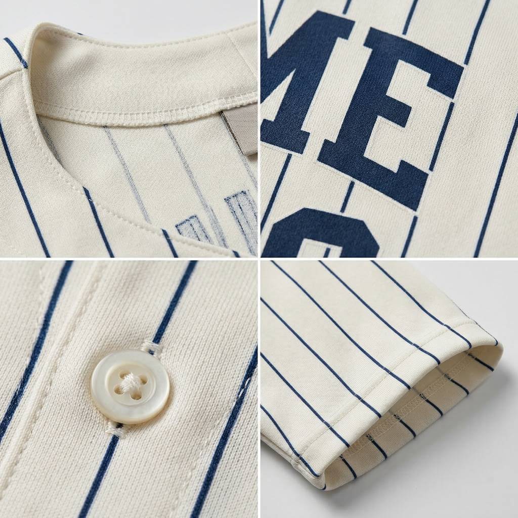 Custom White & Royal Blue Classic Fashion Baseball Jersey