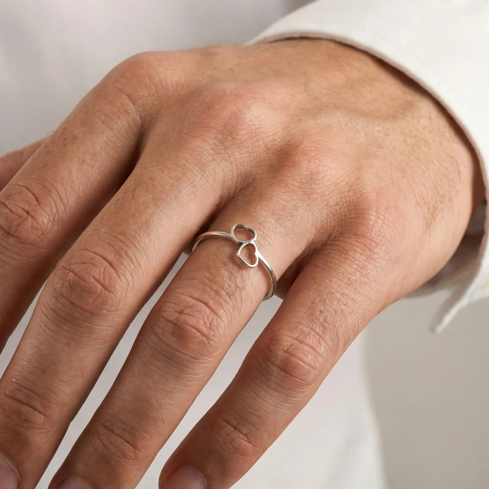 Twin Hearts Ring