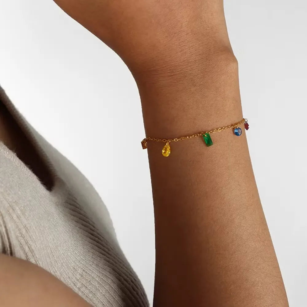 Rainbow Drip Bracelet