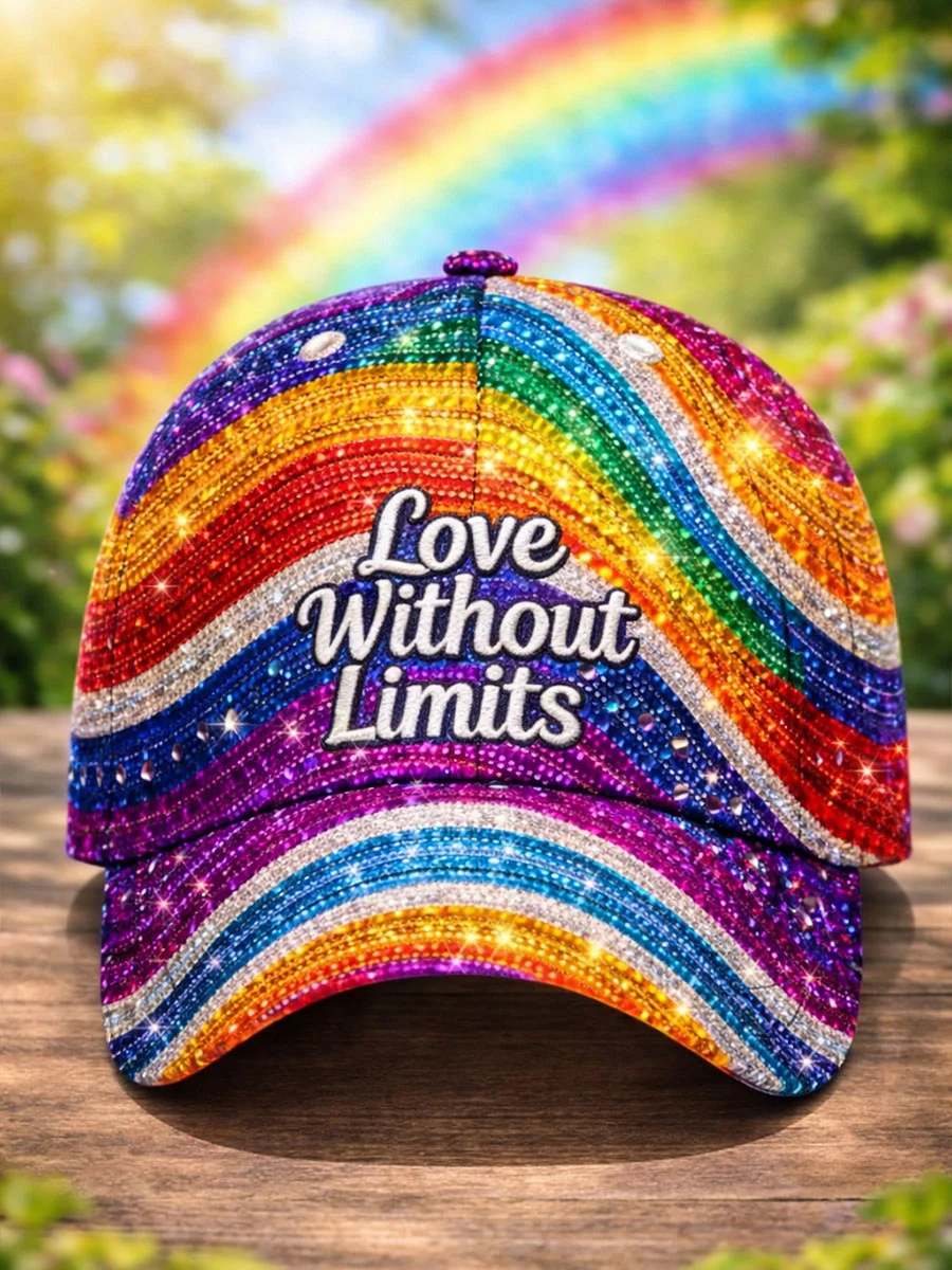 Pride Sparkle Rainbow Casual Baseball Cap