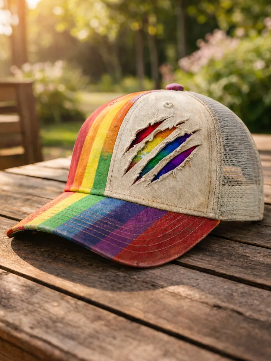 Rainbow Pride Month Gay Art Print Hat