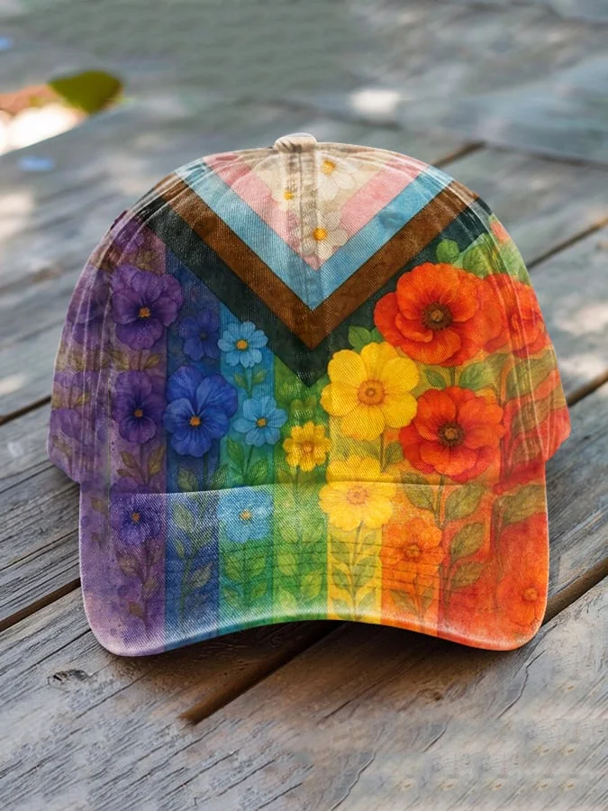 Unisex Gay Pride Print Casual Hat