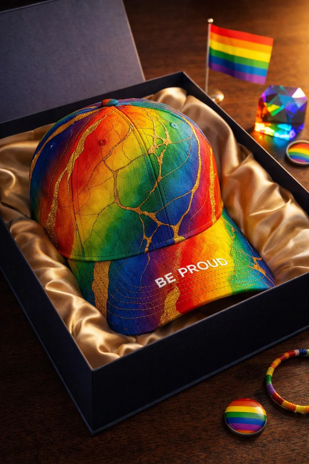 Rainbow Art Print Casual Hat