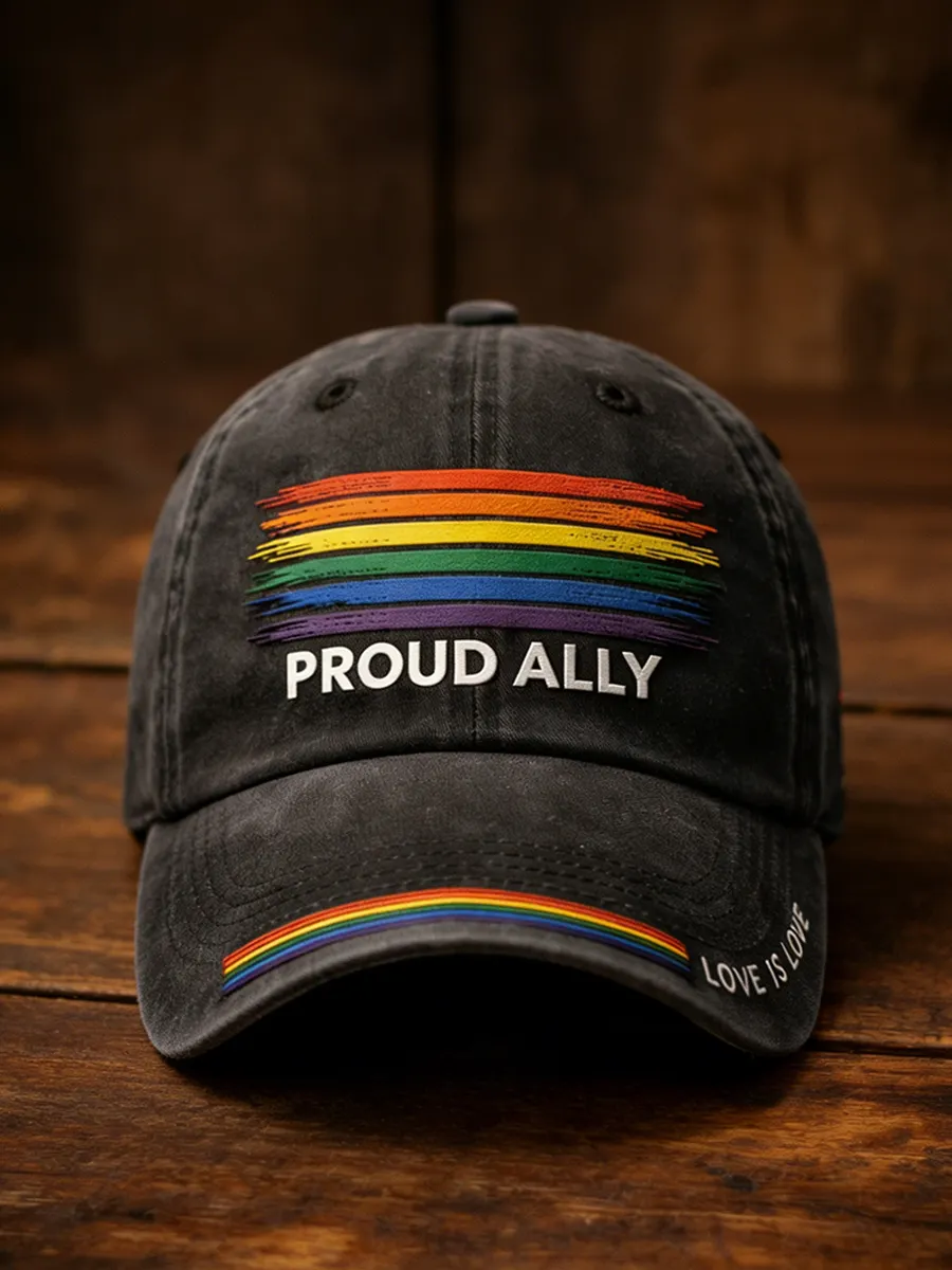 Rainbow Pride Art Print Hat