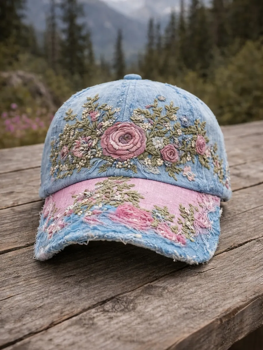 LGBT Pride Month, Transgender Protection, Floral Embroidery, Artistic Hat