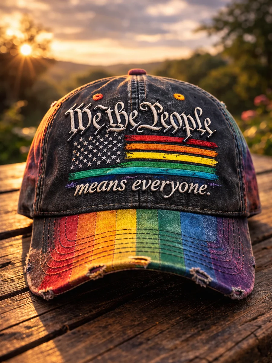 Rainbow Pride Month Gay Art Print Hat