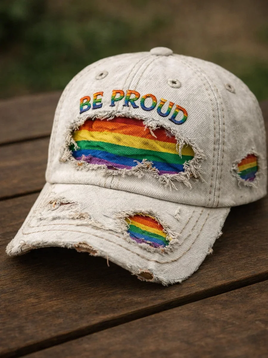 Rainbow Art Print Casual Hat