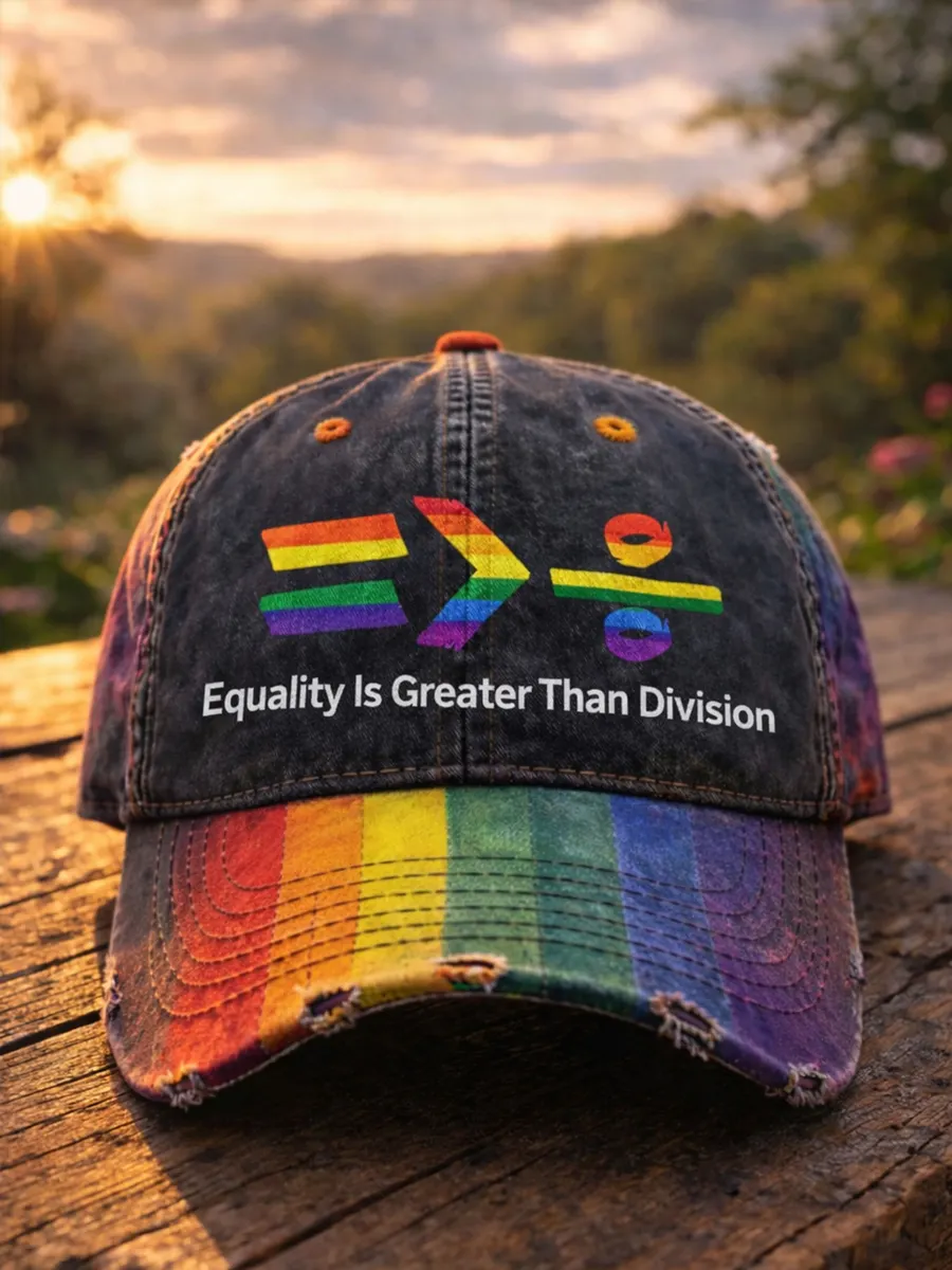 Rainbow Pride Art Print Hat