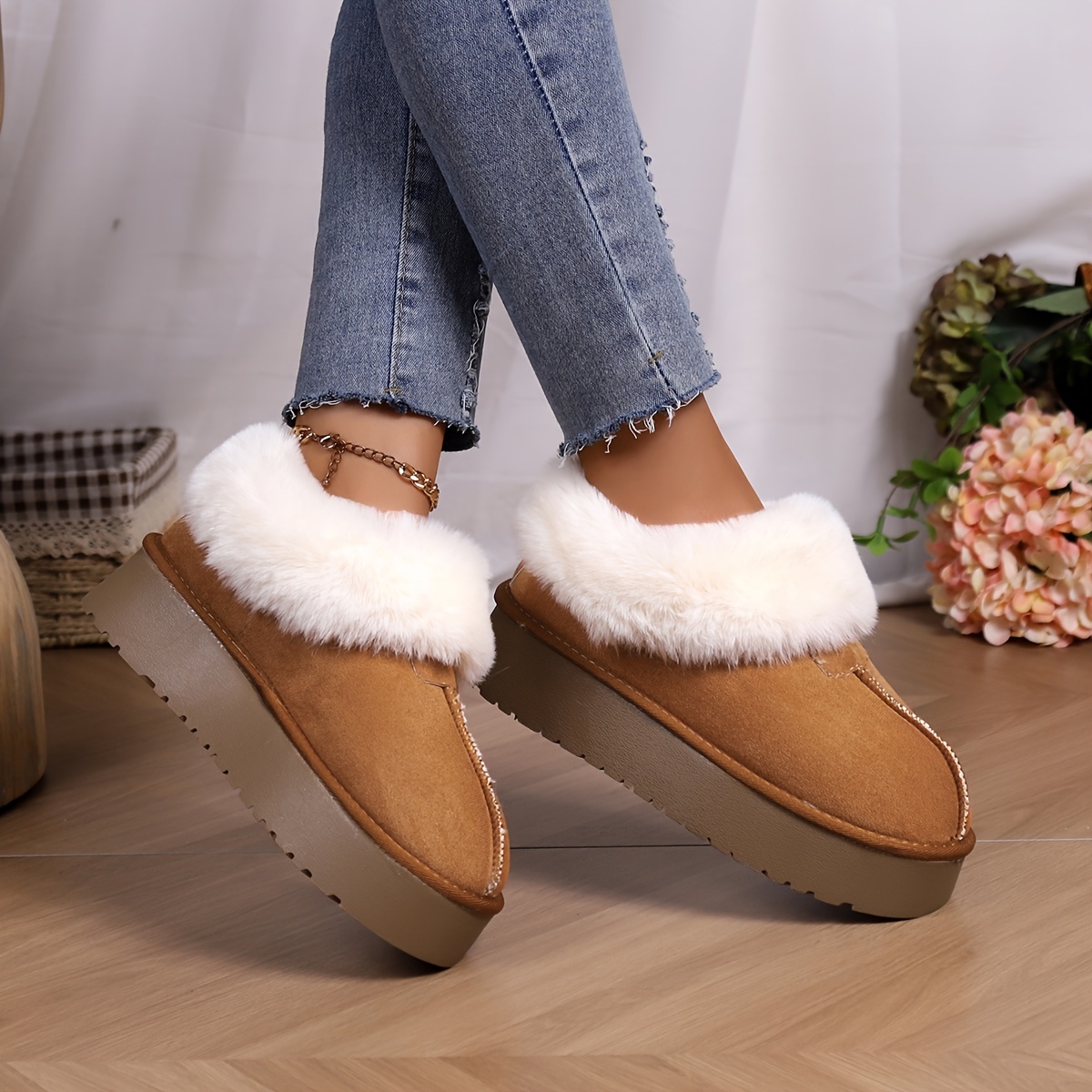 🔥Last Day 50% OFF -Women's Plush Lined Furry Snow Boots