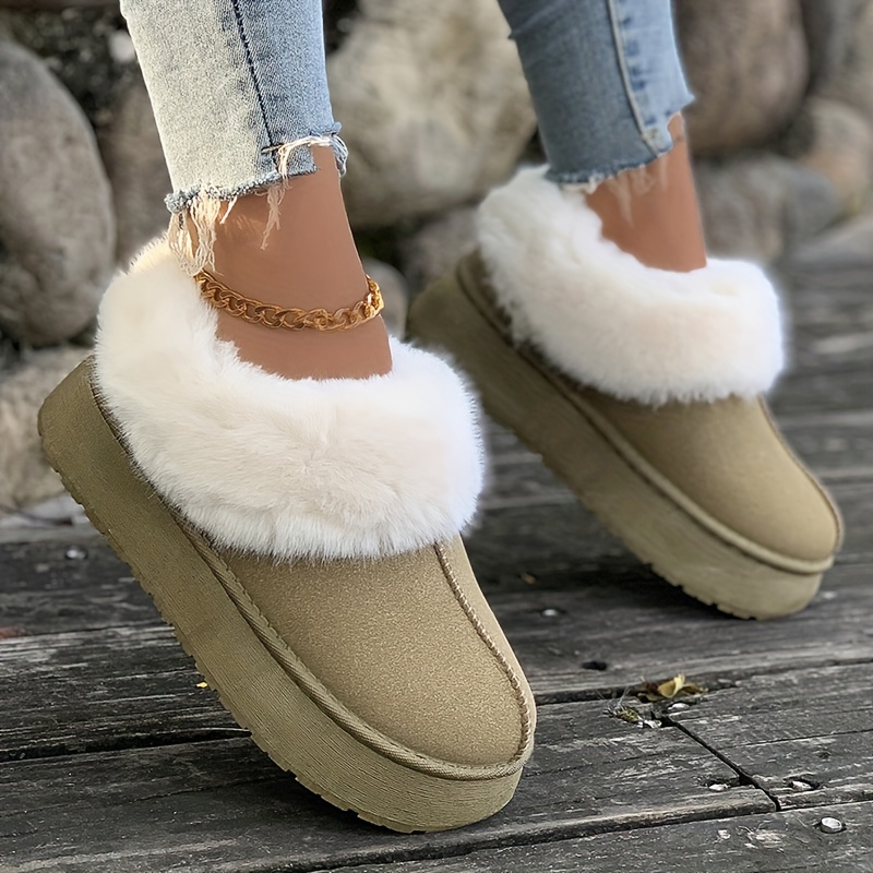 🔥Last Day 50% OFF -Women's Plush Lined Furry Snow Boots