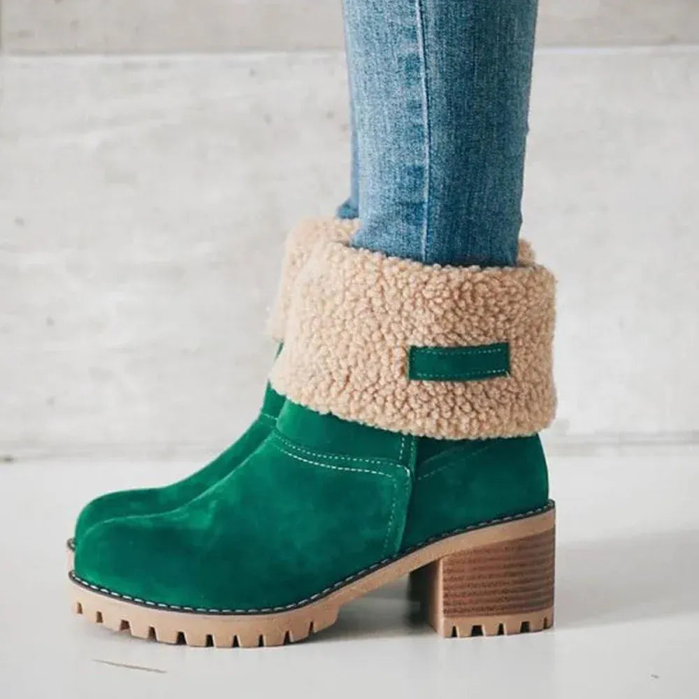 🔥Last Day 70% OFF -Women's Soft Waterproof Wool Lining Boots