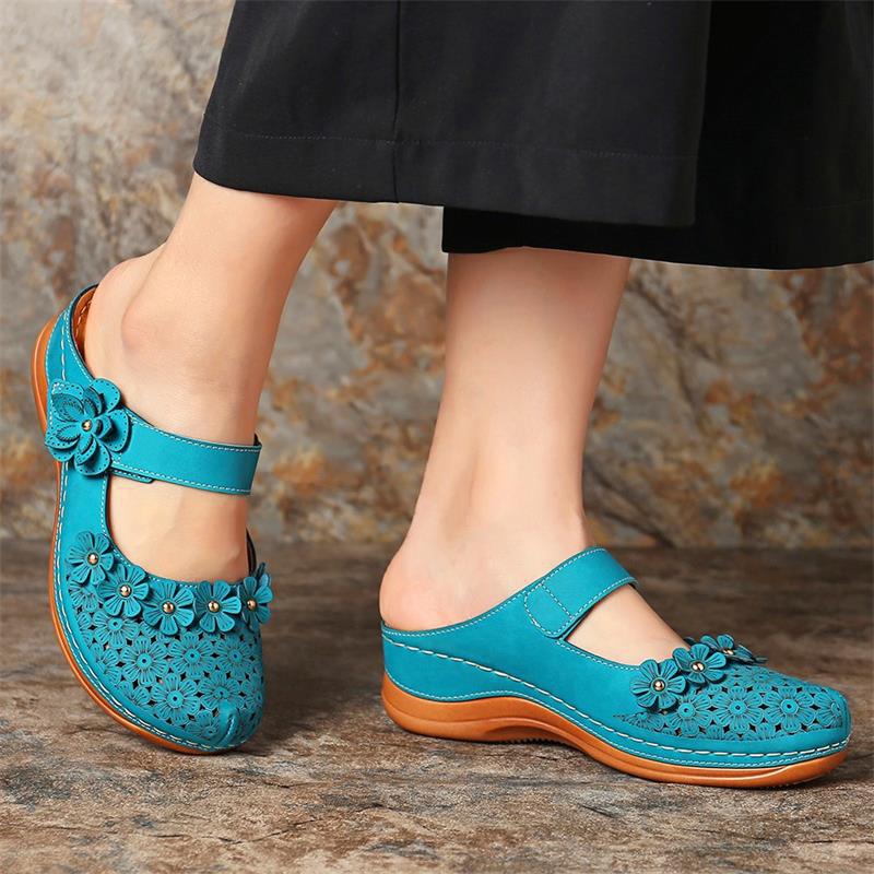 😍[May New]😍 Women Comfortable Vintage Wedges Orthopedic Sandals