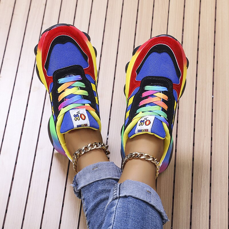 2024 New Orthopedic Shoes | Rainbow Sneakers