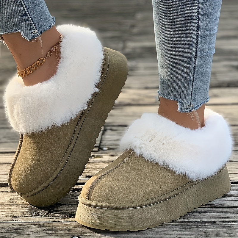 🔥Last Day 50% OFF -Women's Plush Lined Furry Snow Boots
