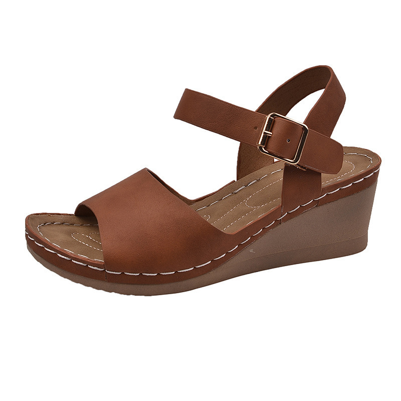 <Jun New> Womens Open Toe Buckle Sandals