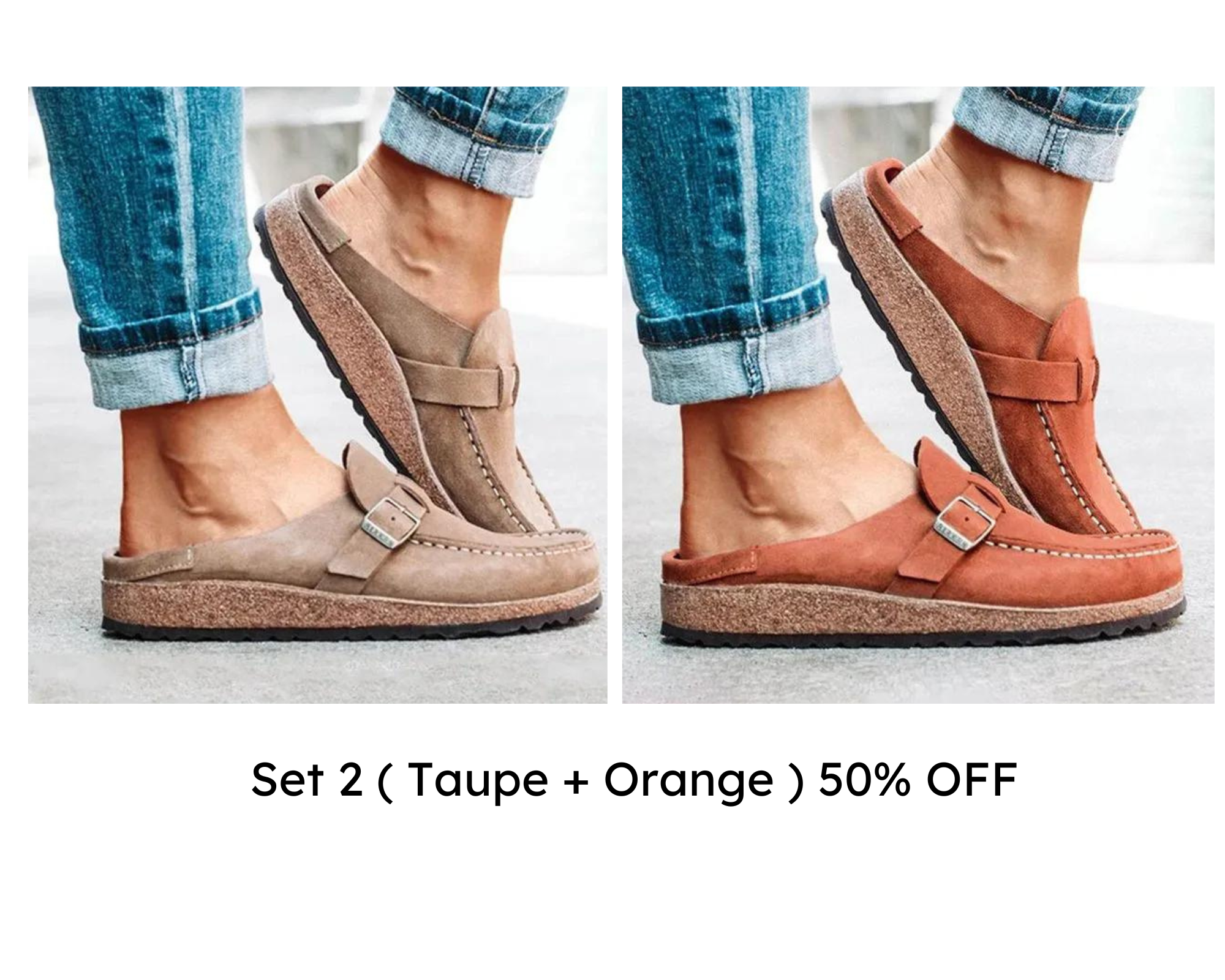 🔥CLEARANCE SALE🔥- WOMEN SOFT SOLE CASUAL COMFY LEATHER SLIP ON SANDALS