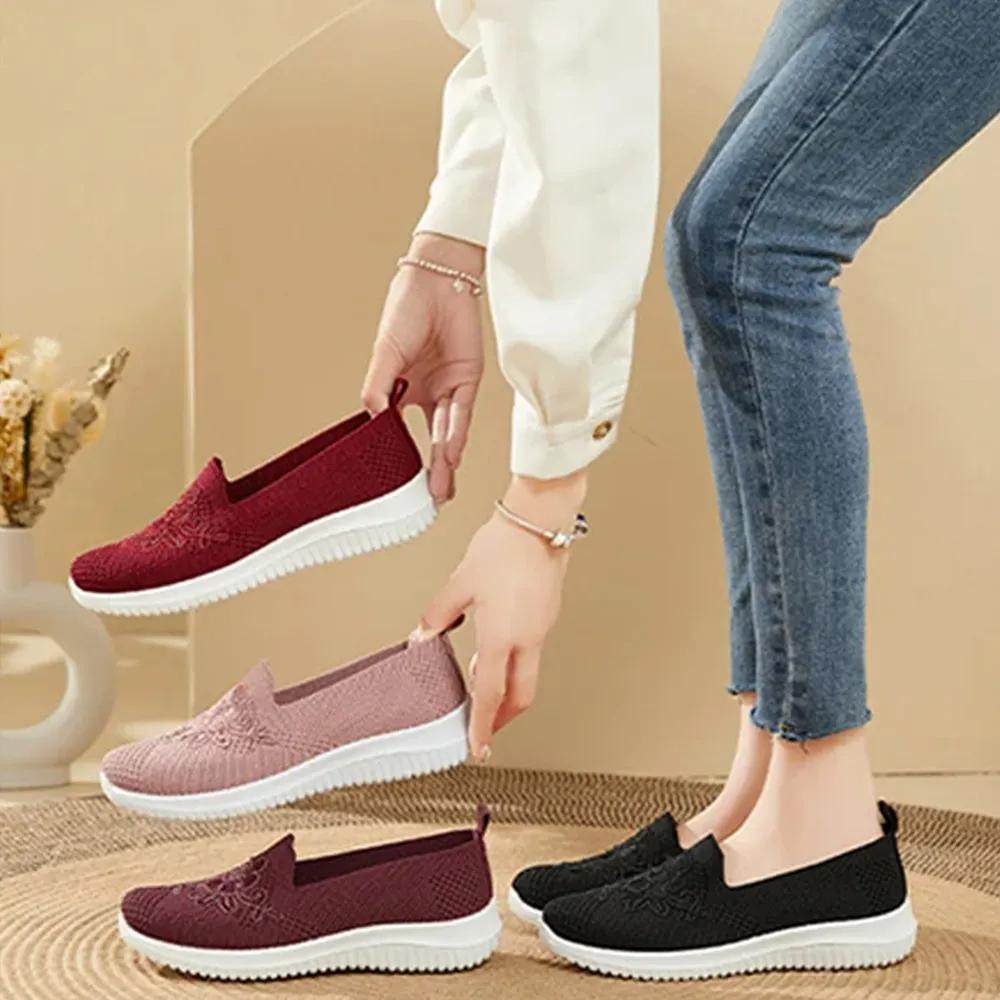 馃専50% OFF馃専Women's 2024 Breathable Hollow Out Flat Shoes