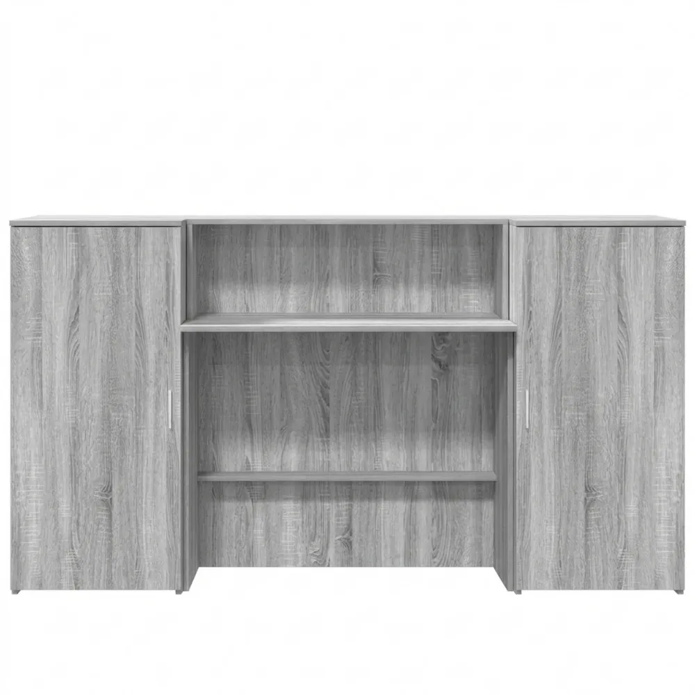 Moderne Empfangstheke mit Stauraum, ideal für Büro