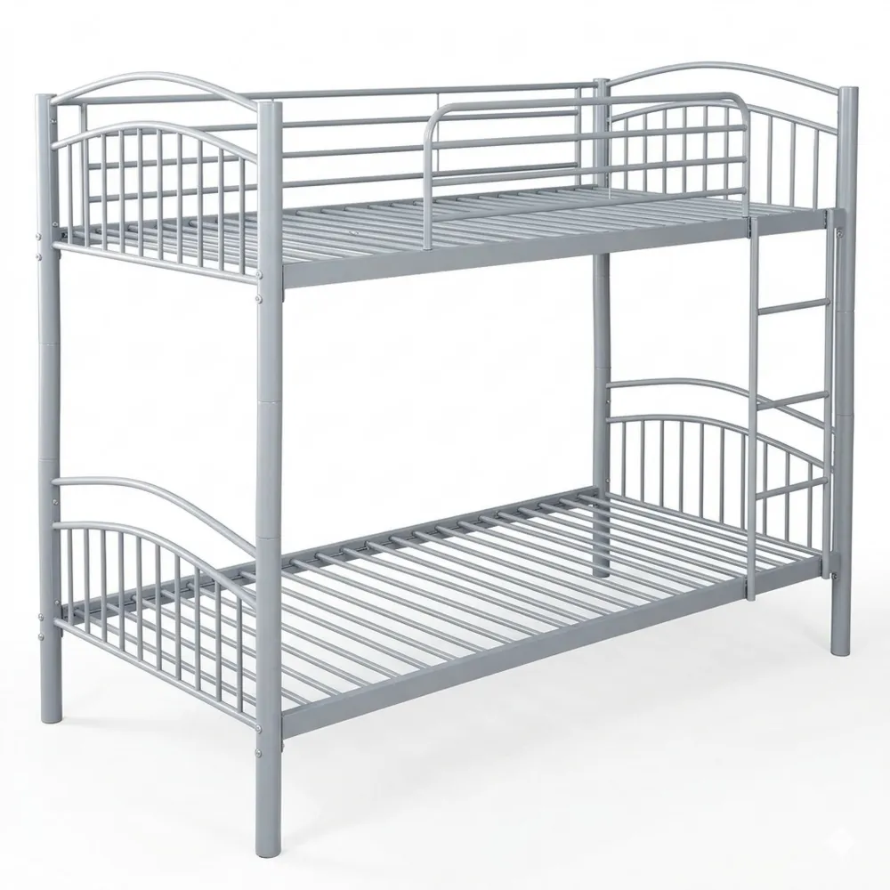 Metall-Etagenbett 190 x 90 cm, in Einzelbetten trennbar