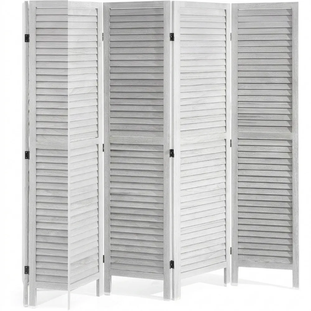 Faltbarer Holz-Paravent 8-teilig, 325 cm Raumteiler für Zuhause und Restaurant