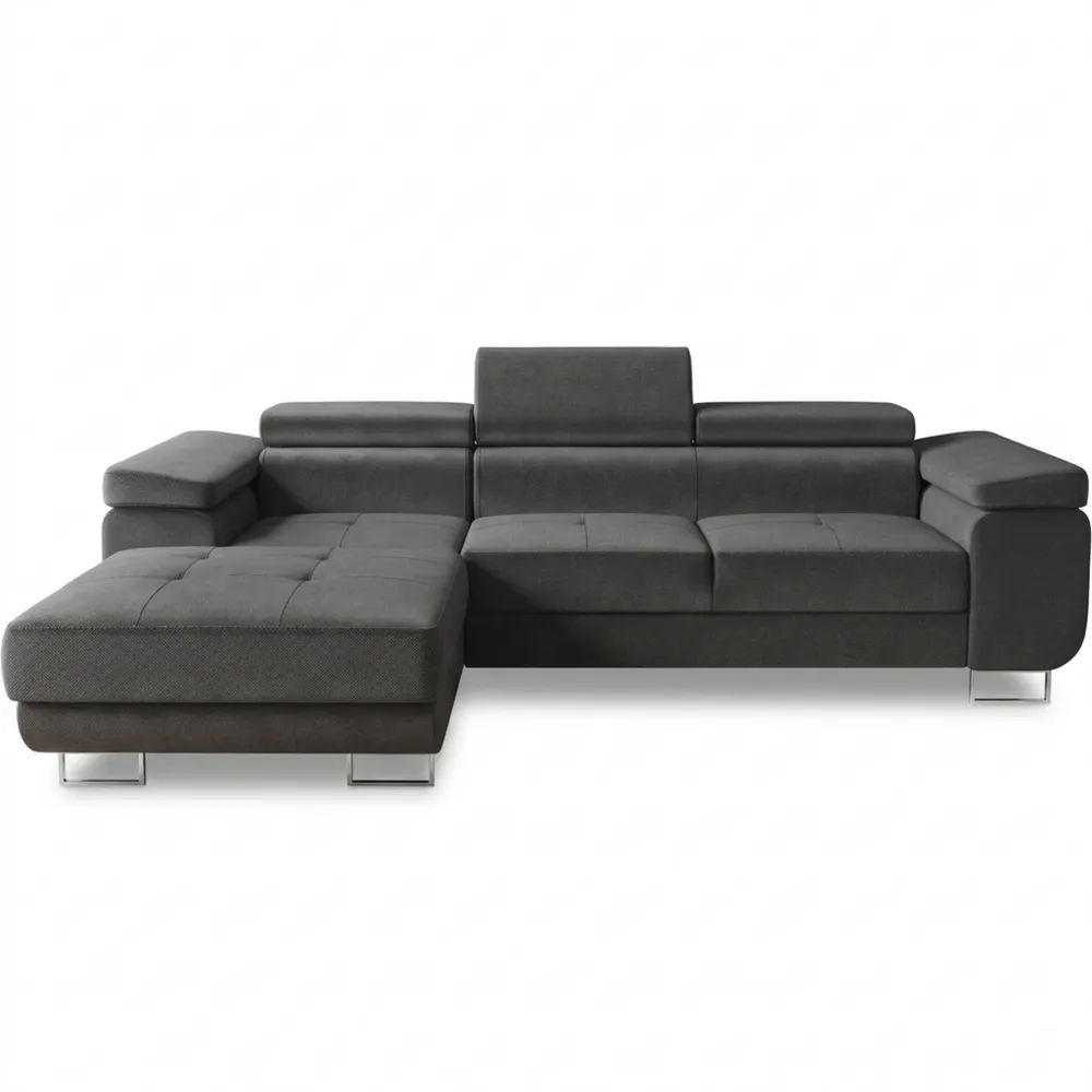 Modulares Ecksofa mit Schlaffunktion und Stauraum