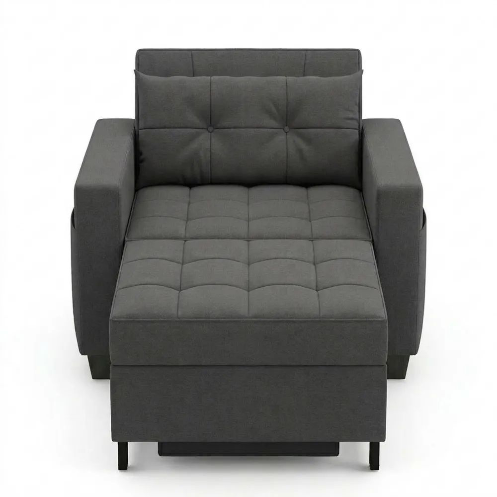 Multifunktionales Schlafsofa mit USB und Getränkehalter für kleine Räume