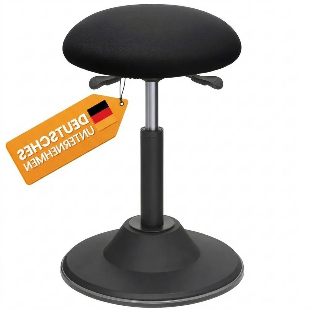 Ergonomischer Bürohocker, drehbar und höhenverstellbar, Sitzhöhe 50-70 cm, mit Anti-Rutsch-Bodenring