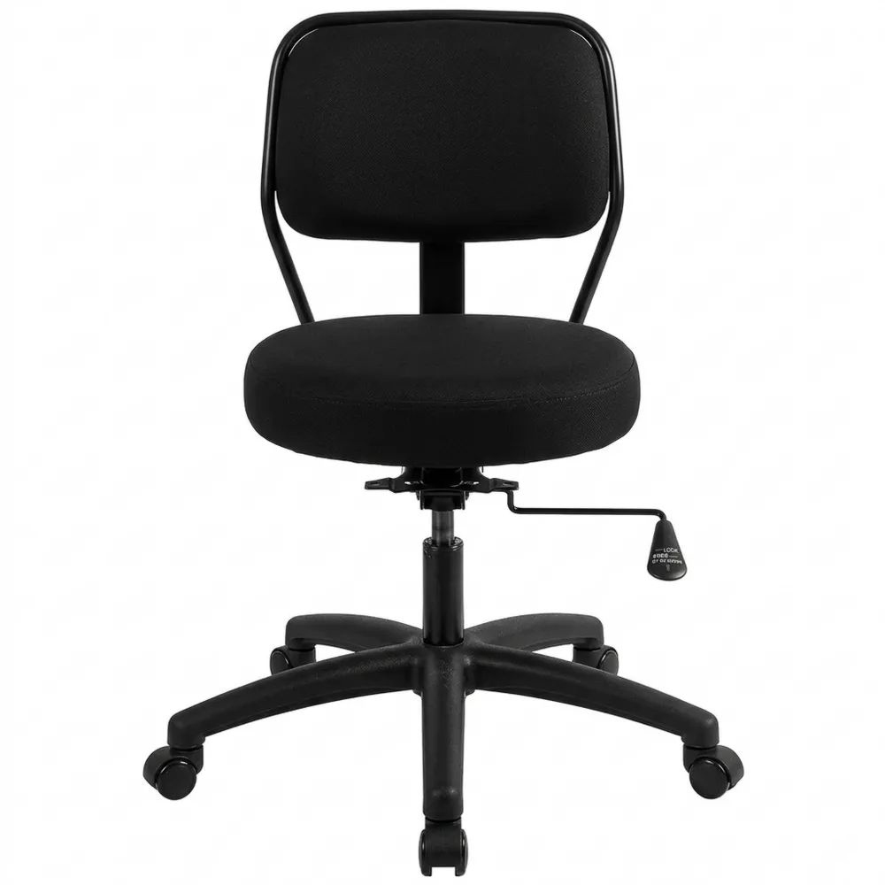 Drehkreuz für Bürostuhl, 710 mm, Belastbar bis 1134 kg, Chrom, Ersatz-Basis mit 5 Rollen, Schwarz