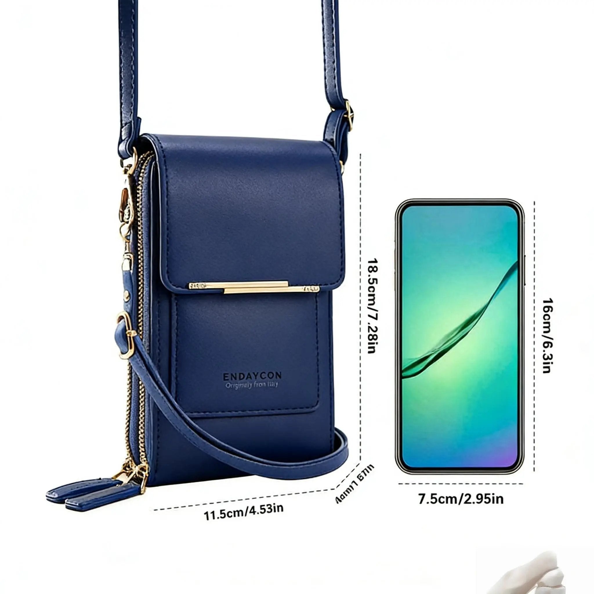🏆 Viimeisen päivän tarjous: -60 % ALENNUS 👜📱 Yksinkertainen ja tyylikäs naisten kosketusnäytöllinen olkalaukkukukkaro