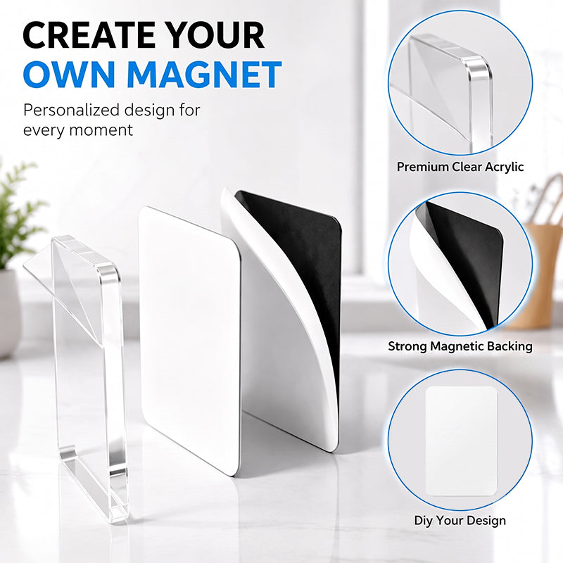 🧲 DIY-Magneettisetti Jääkaappimagneettien Valmistukseen Kirkkaalla Akryylilla