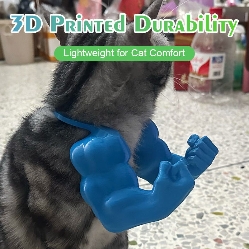 3D-tulostettu parodiorekvisiitta lemmikeille Hulk-kädet niskalenkillä
