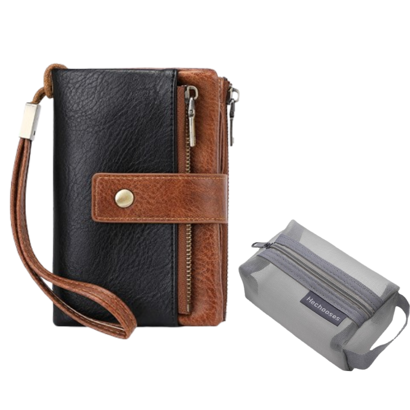 🔥 Rajoitetun ajan tarjous – Naisten retrotyylinen RFID-suojattu kolminkertainen lompakko