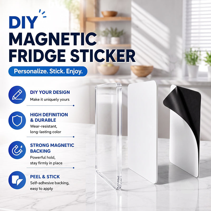 🧲 DIY-Magneettisetti Jääkaappimagneettien Valmistukseen Kirkkaalla Akryylilla