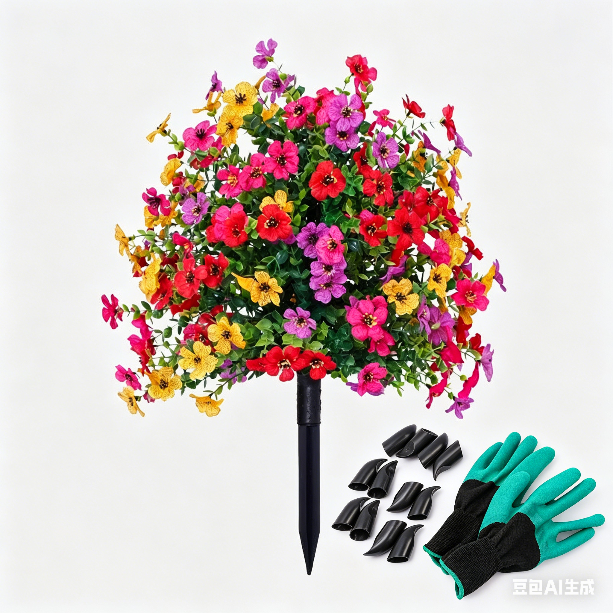 Ikuisesti kukkiva puutarha: Säänkestävä orvokki-asetelma maapiikillä