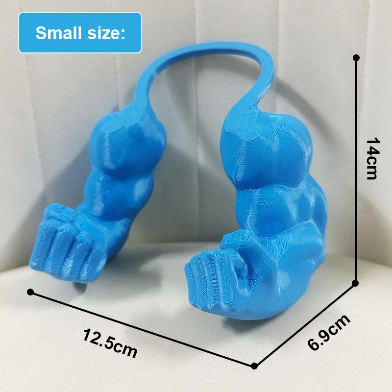 3D-tulostettu parodiorekvisiitta lemmikeille Hulk-kädet niskalenkillä