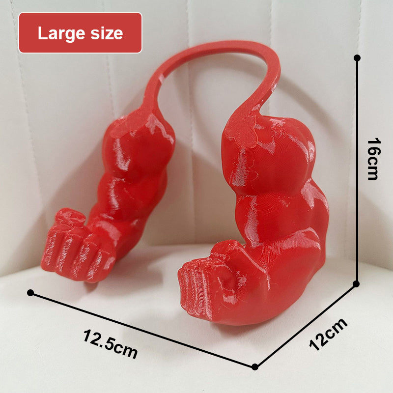 3D-tulostettu parodiorekvisiitta lemmikeille Hulk-kädet niskalenkillä