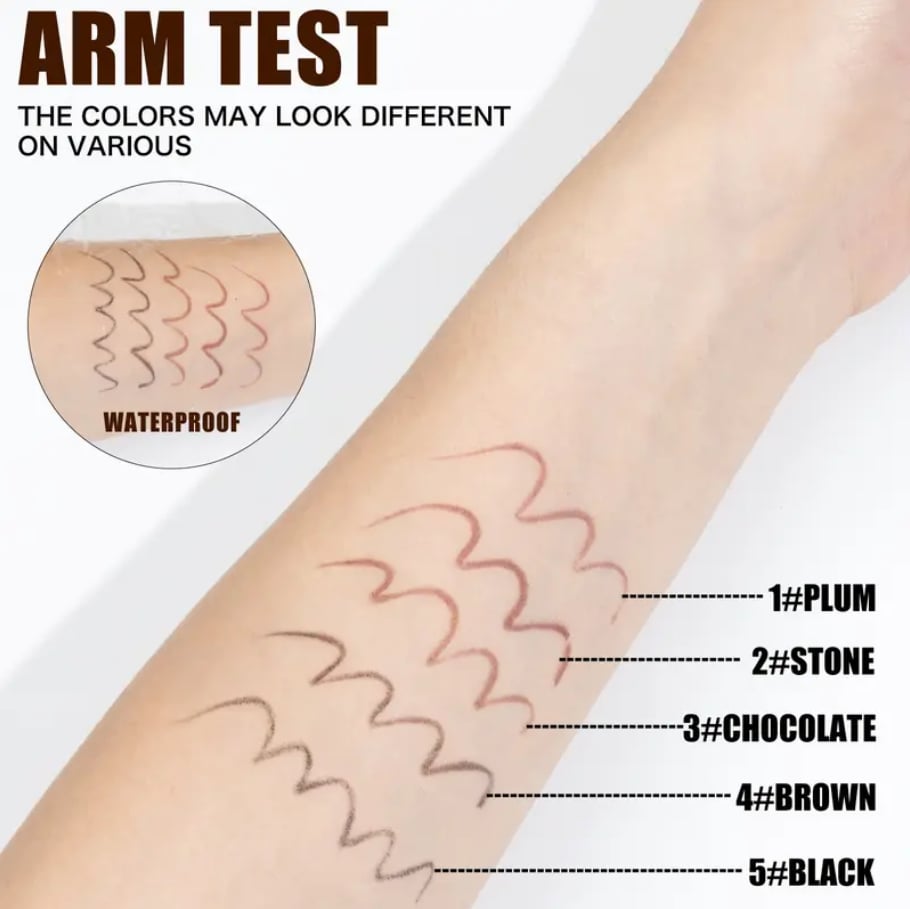 24HR Waterproof Eyeliner Pencil with Built-in Sharpener