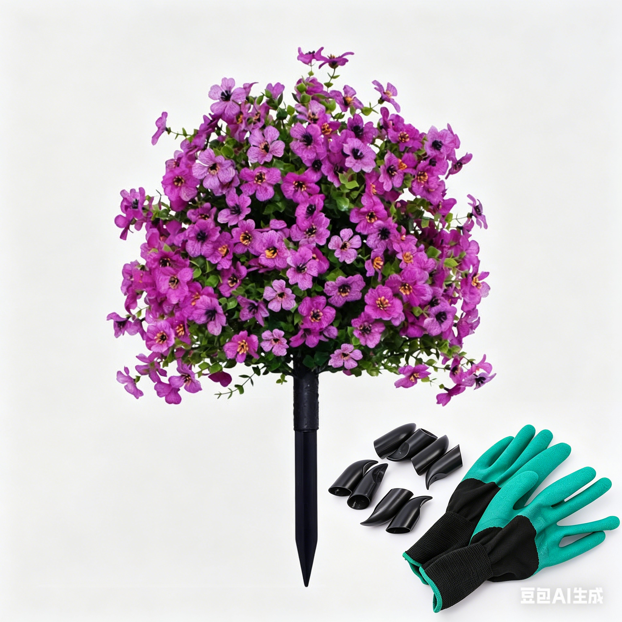 Ikuisesti kukkiva puutarha: Säänkestävä orvokki-asetelma maapiikillä